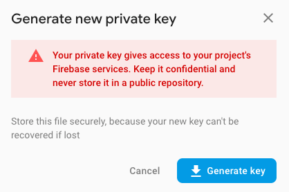 Generate private key