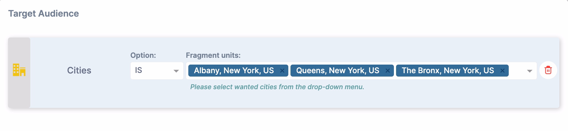 Profile lists update