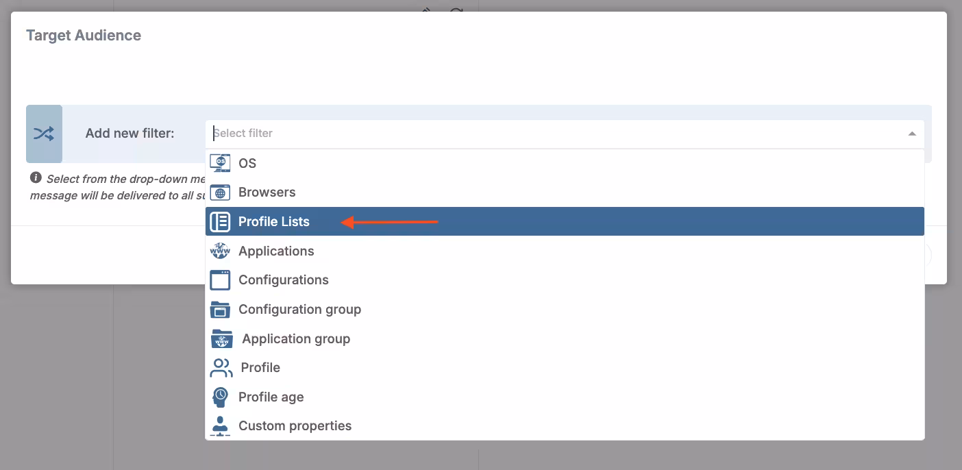 Target Audience Profile Lists
