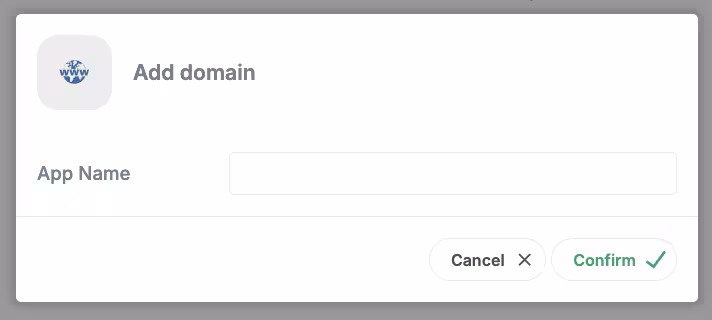 Add Domain Form