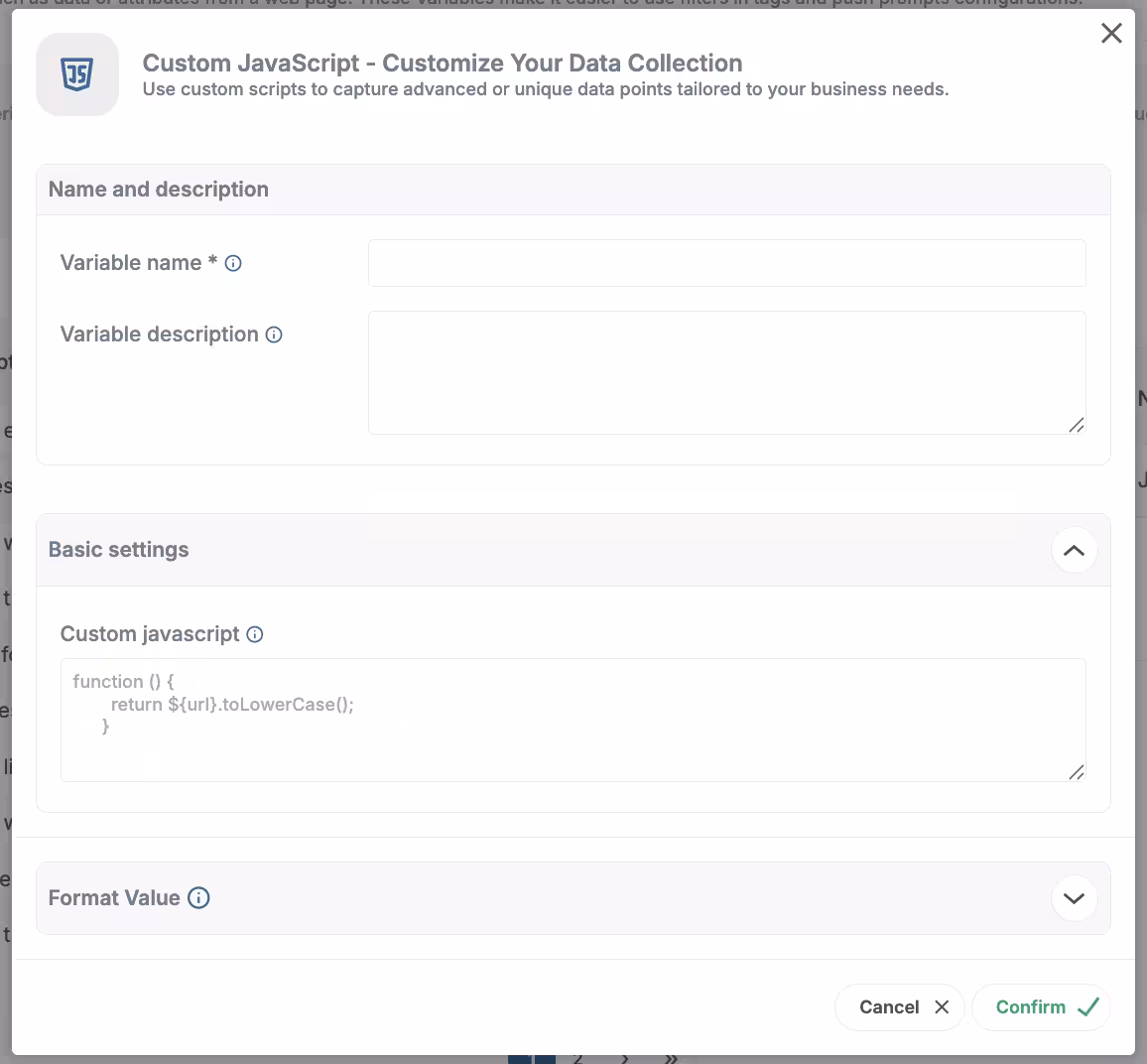 Custom JavaScript Variable
