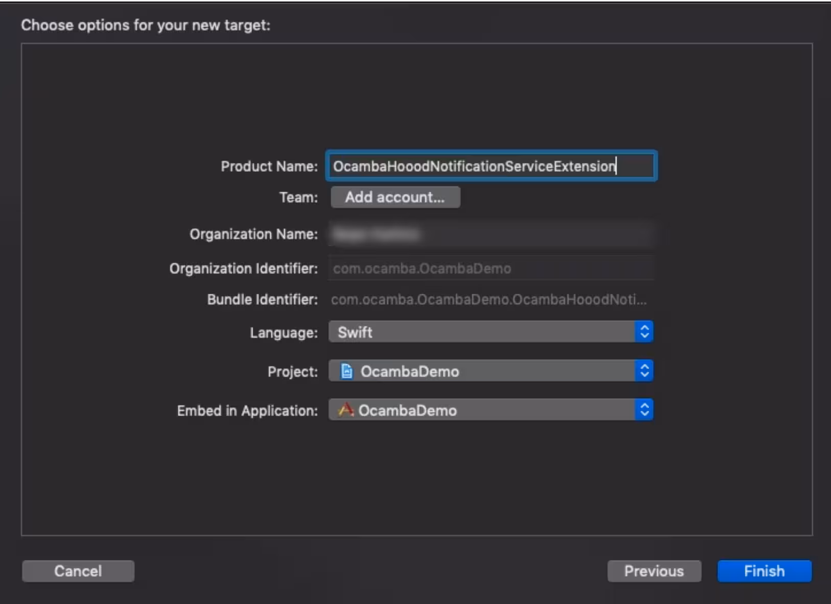 Add Service Extension