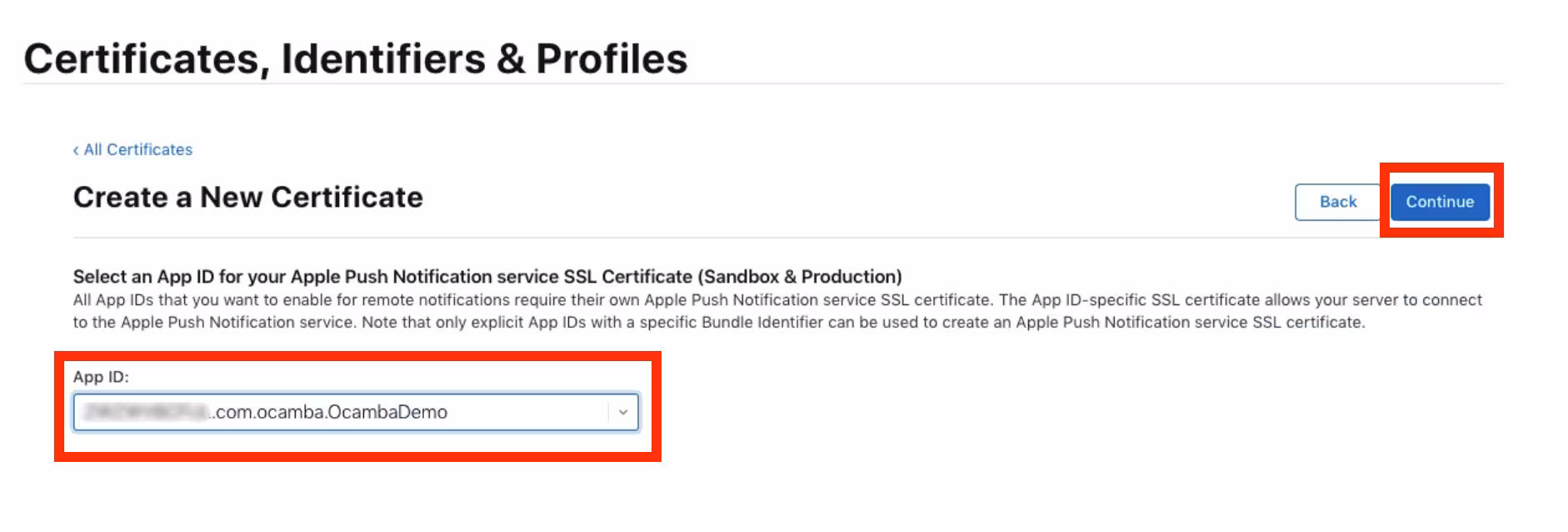 Create Certificate 2