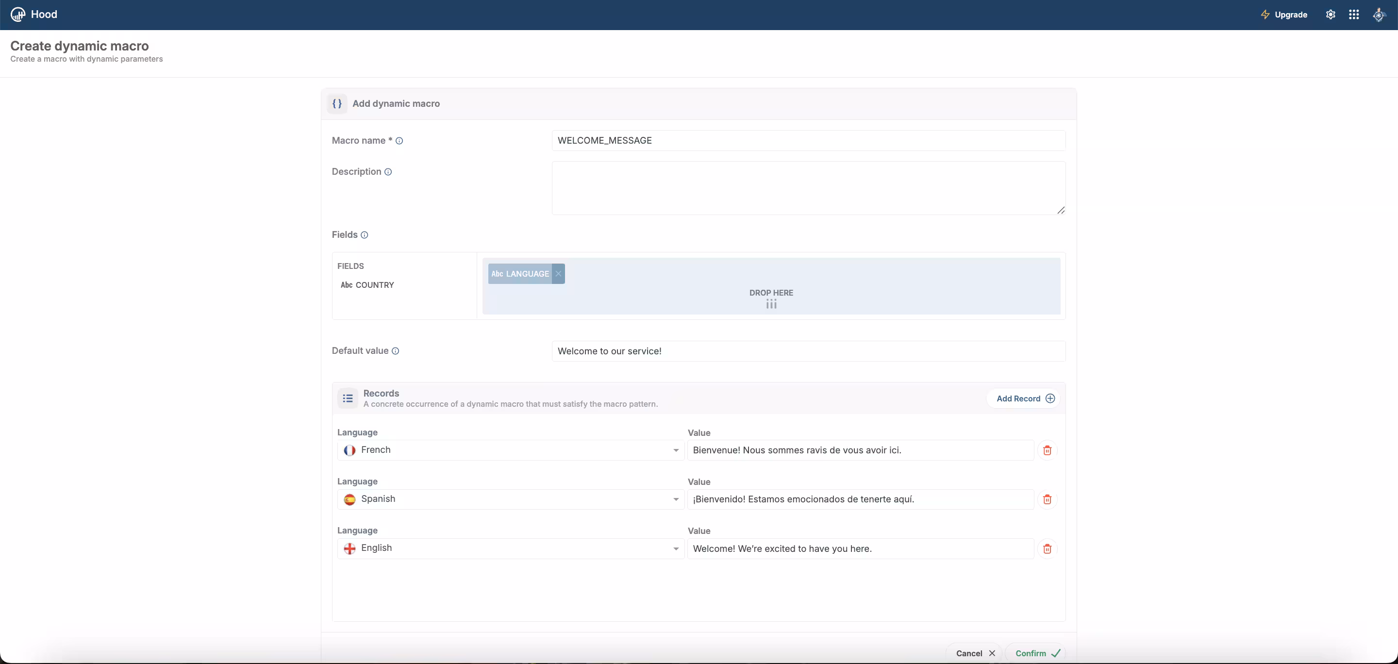 Dynamic macros overview