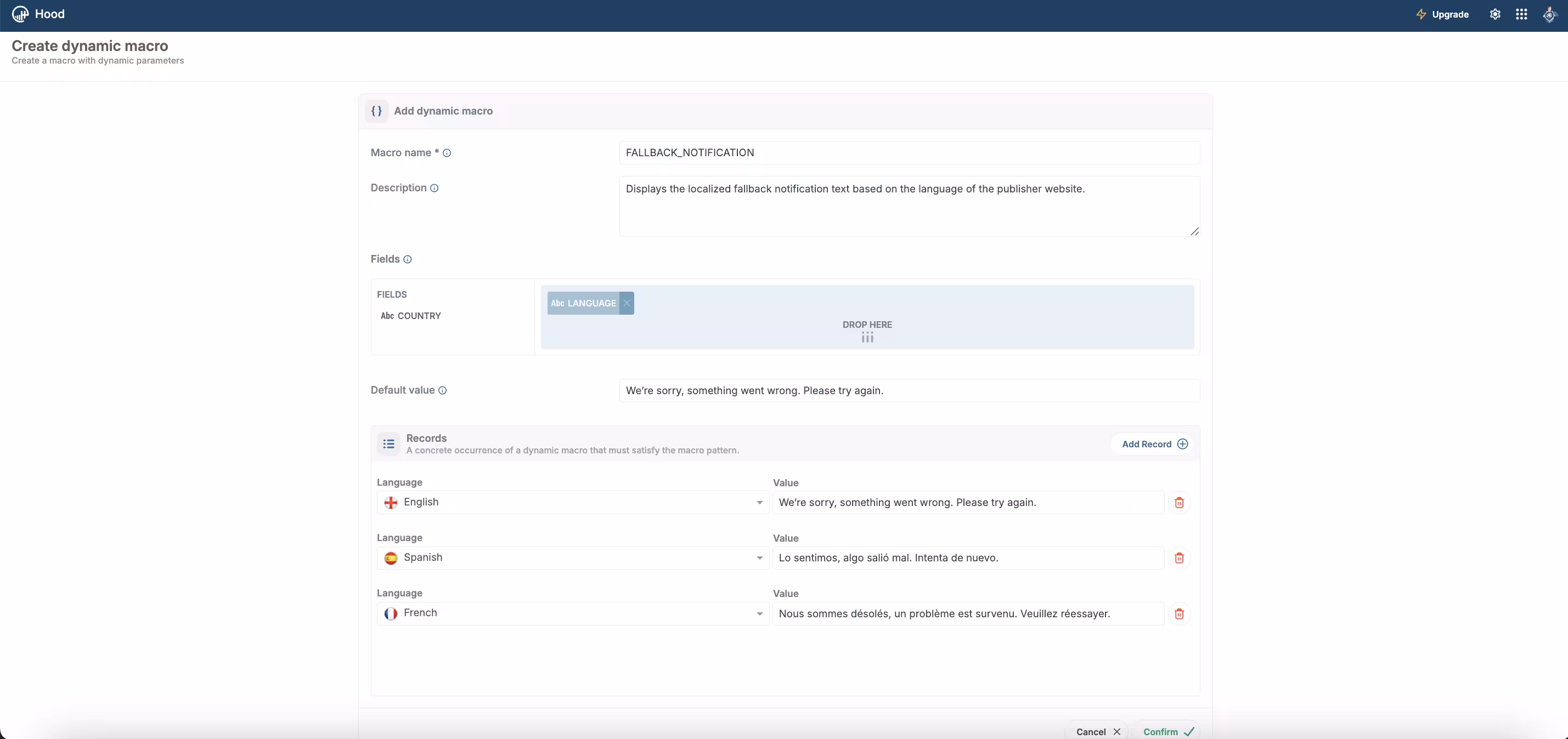 Create Dynamic Macro