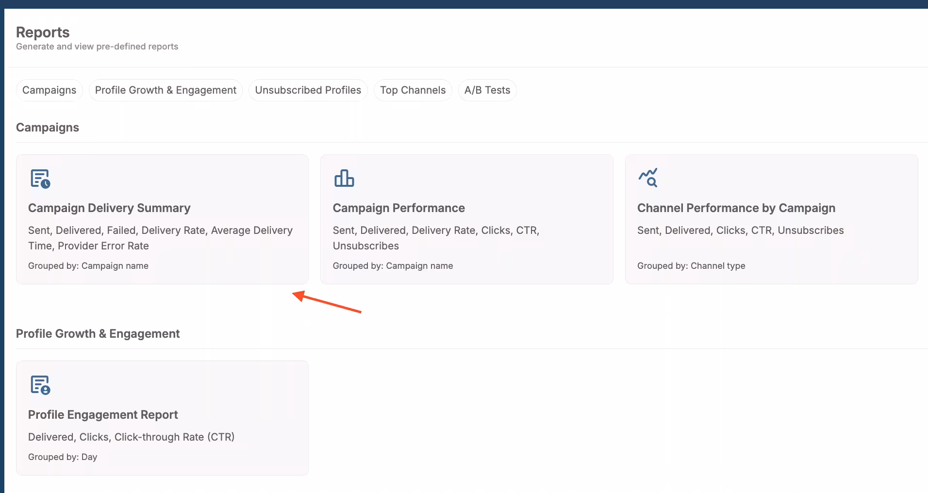 Quick Reports Example