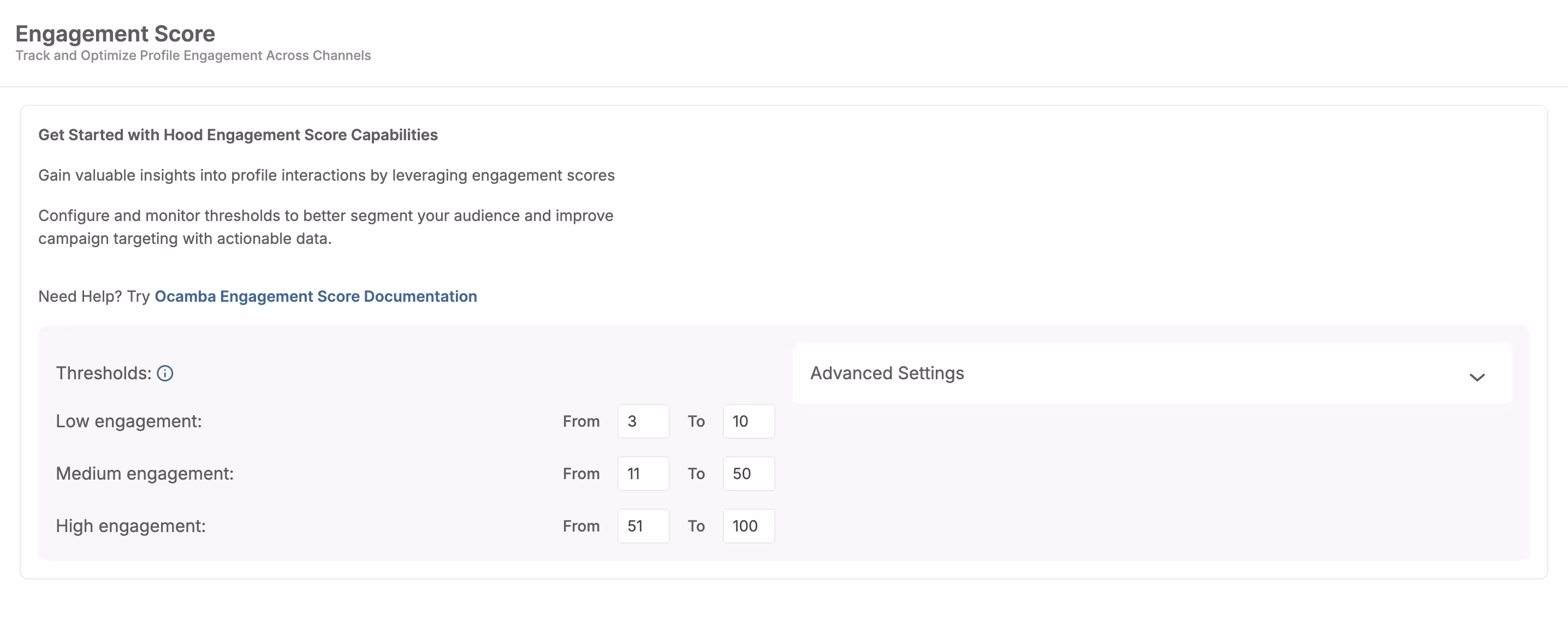 Engagement Score Overview