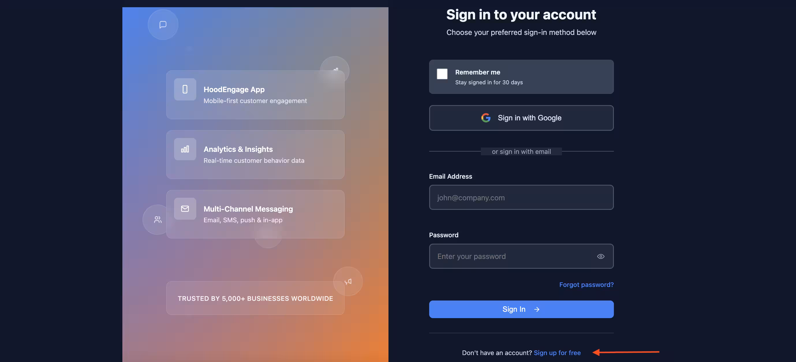 Sign In or Sign Up